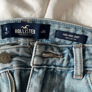 Hollister High-Rise Denim Mini Skirt (size 0/24)
